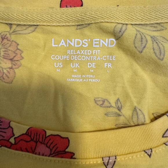 Lands' End Medium Floral Long Sleeve Top - Picture 4 of 4